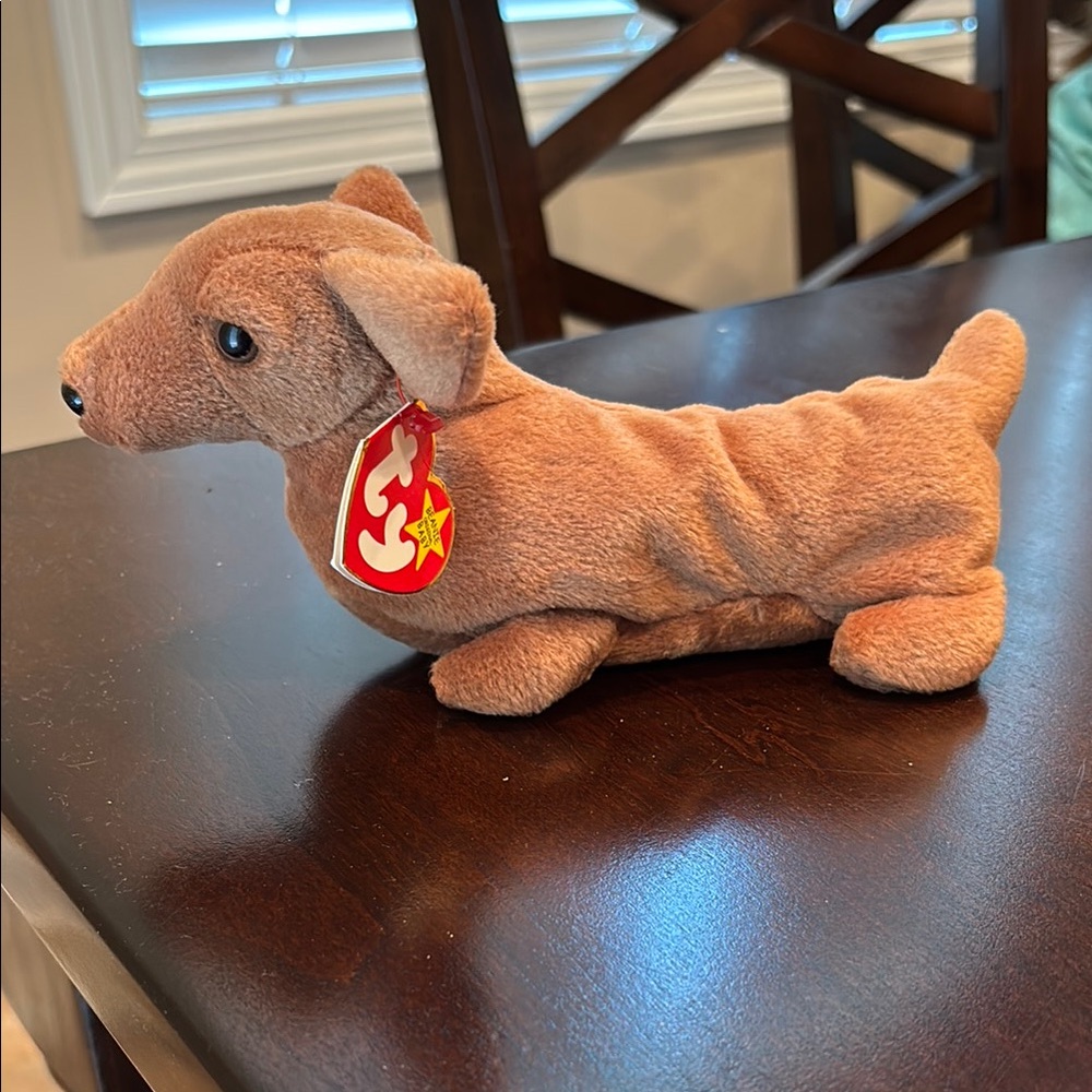 Ty Brown Dachshund Plush Toy